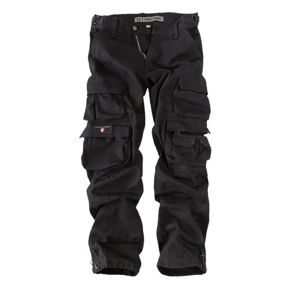 CARGOHOSE KEN SCHWARZ (O. GÜRTEL)