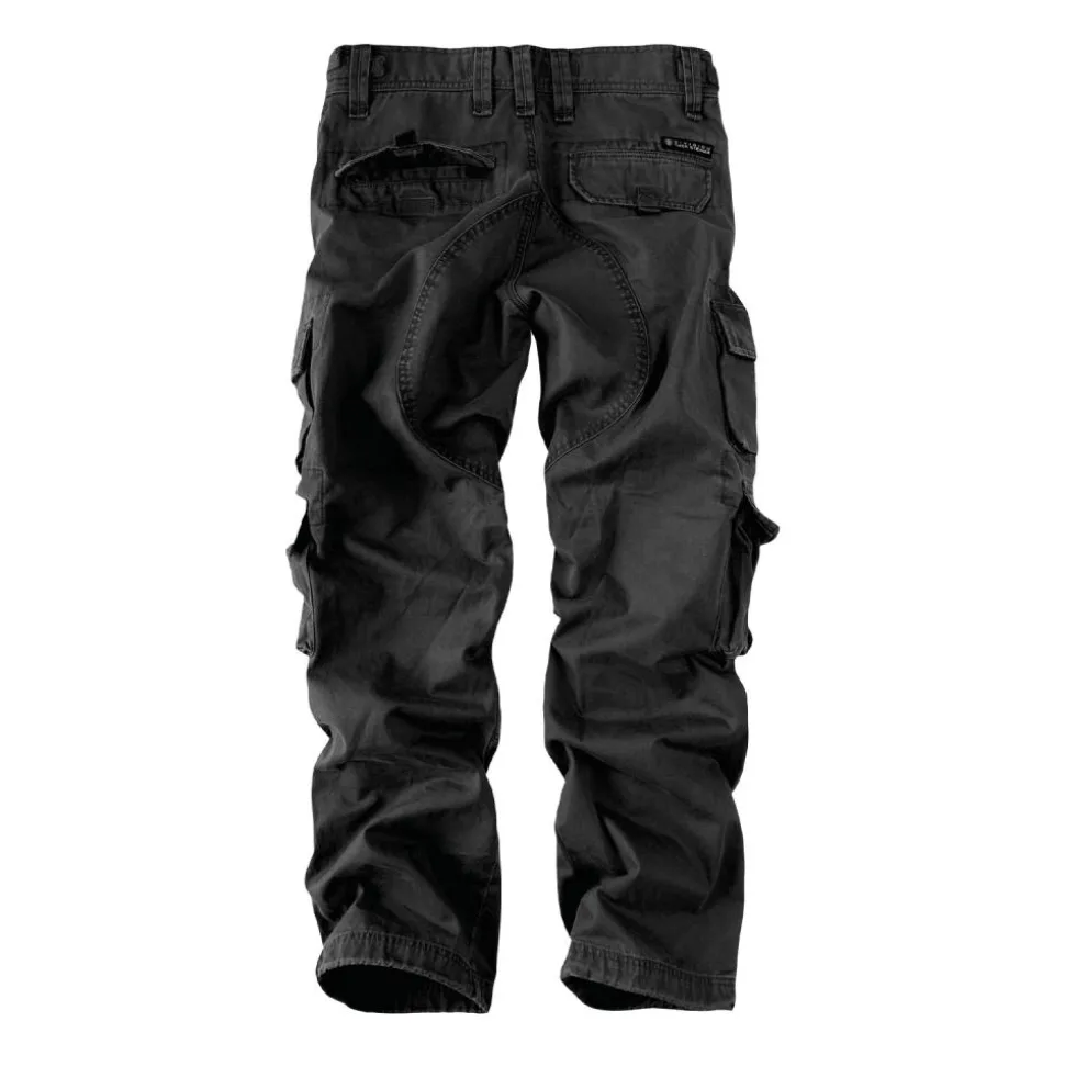 CARGOHOSE KEN SCHWARZ (O. GÜRTEL)