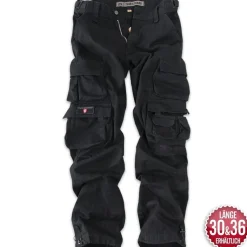 CARGOHOSE KEN SCHWARZ (O. GÜRTEL)
