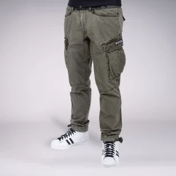 CARGOHOSE LANDO OLIV (O. GÜRTEL)