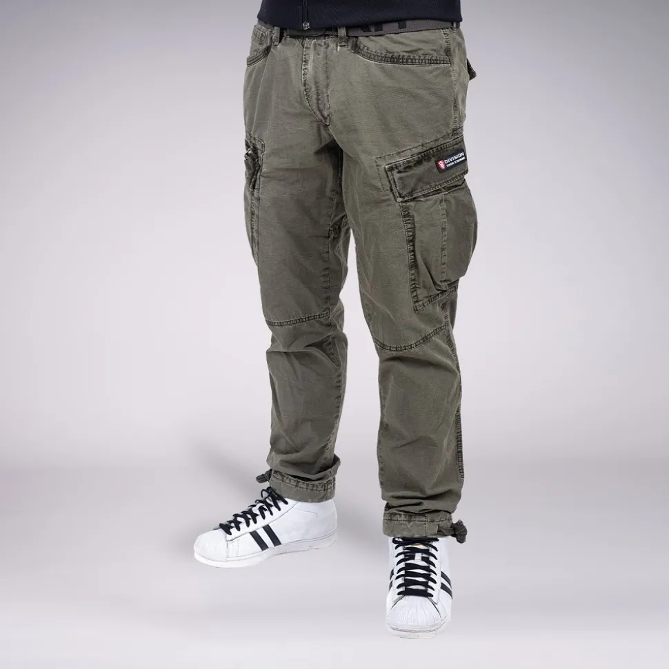 CARGOHOSE LANDO OLIV (O. GÜRTEL)