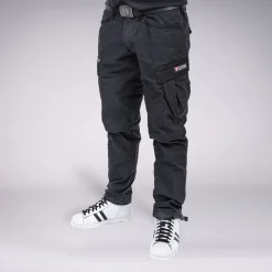 CARGOHOSE LANDO SCHWARZ (O. GÜRTEL)