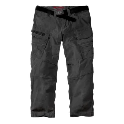 CARGOHOSE VITUS SCHWARZ (O. GÜRTEL)