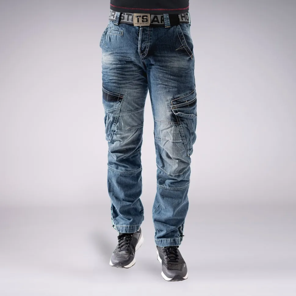 CARGOJEANS STAHLHEIM II DUNKELBLAU (O. GÜRTEL)