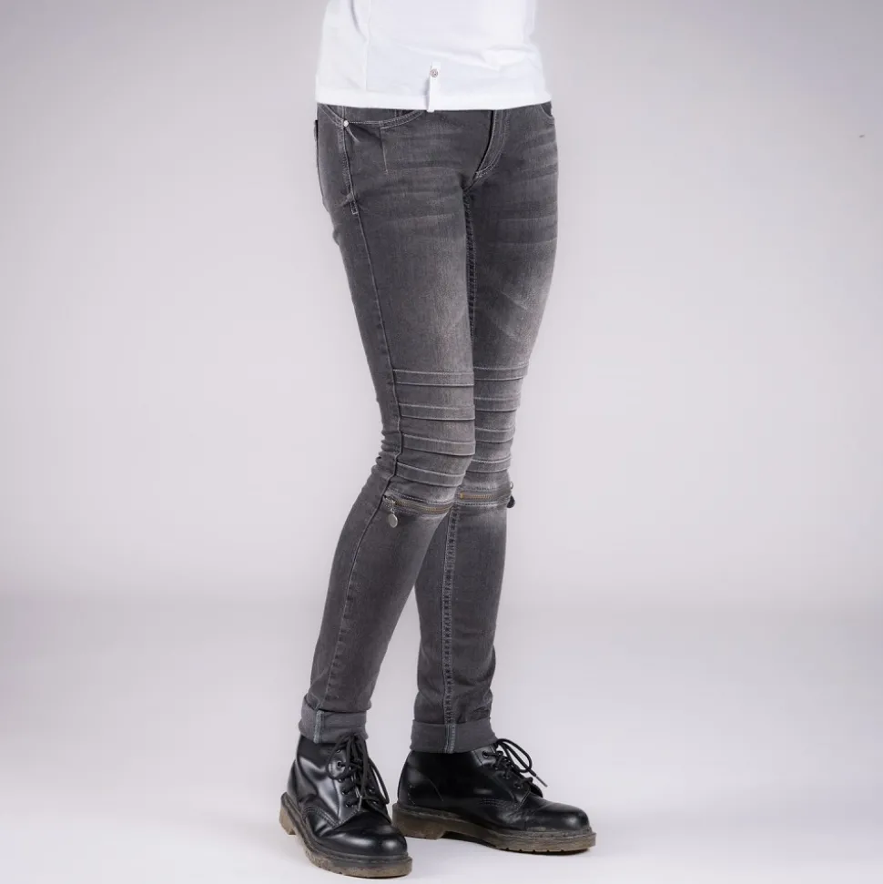 DAMEN JEANS SKARE GRAU