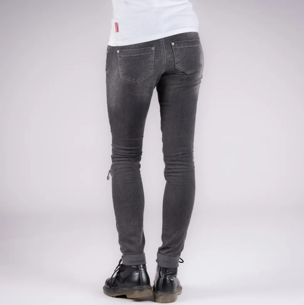 DAMEN JEANS SKARE GRAU