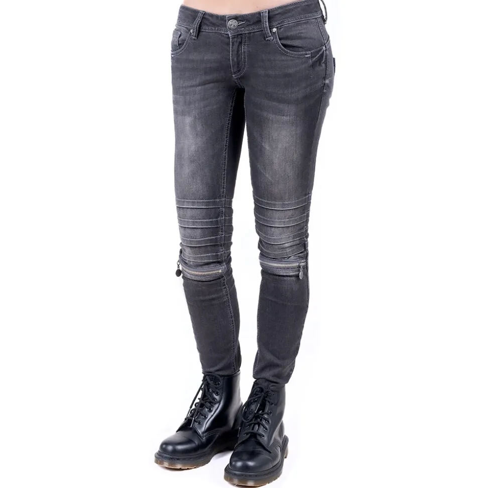 DAMEN JEANS SKARE GRAU