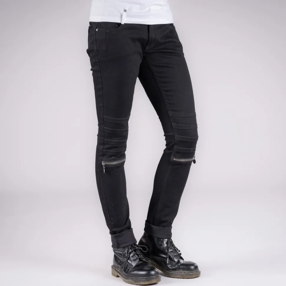 DAMEN JEANS SKARE SCHWARZ