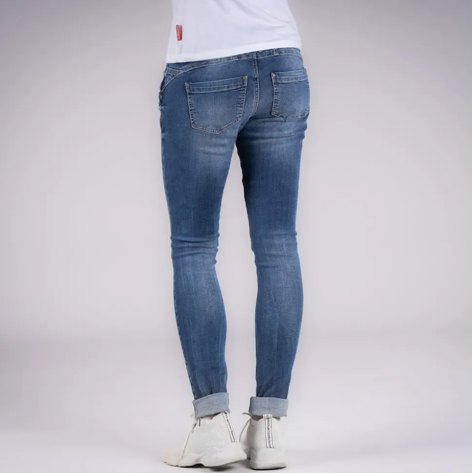 DAMEN JEANS SØNDERA MITTELBLAU